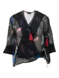 Emporio Armani checked blouse - Black