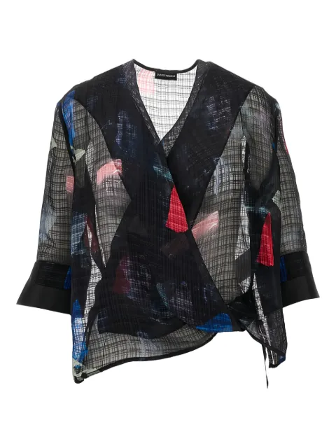 Emporio Armani checked blouse