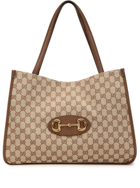 Gucci Pre-Owned 2016-2024 GG Canvas Horsebit 1955 tote bag