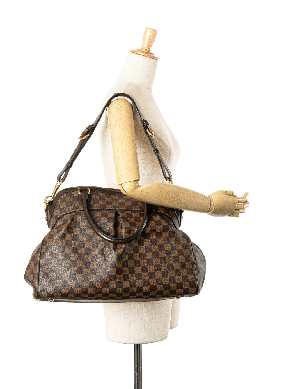 Louis Vuitton Pre-Owned 2009 Damier Ebene Trevi GM satchel | Pre-Owned | Image 2
