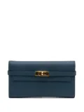 Hermès Pre-Owned 2019 Epsom Kelly Longue Wallet long wallets - Blue