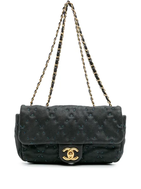 CHANEL Pre-Owned 2011 Caviar Wild Stitch Flap shoulder bag