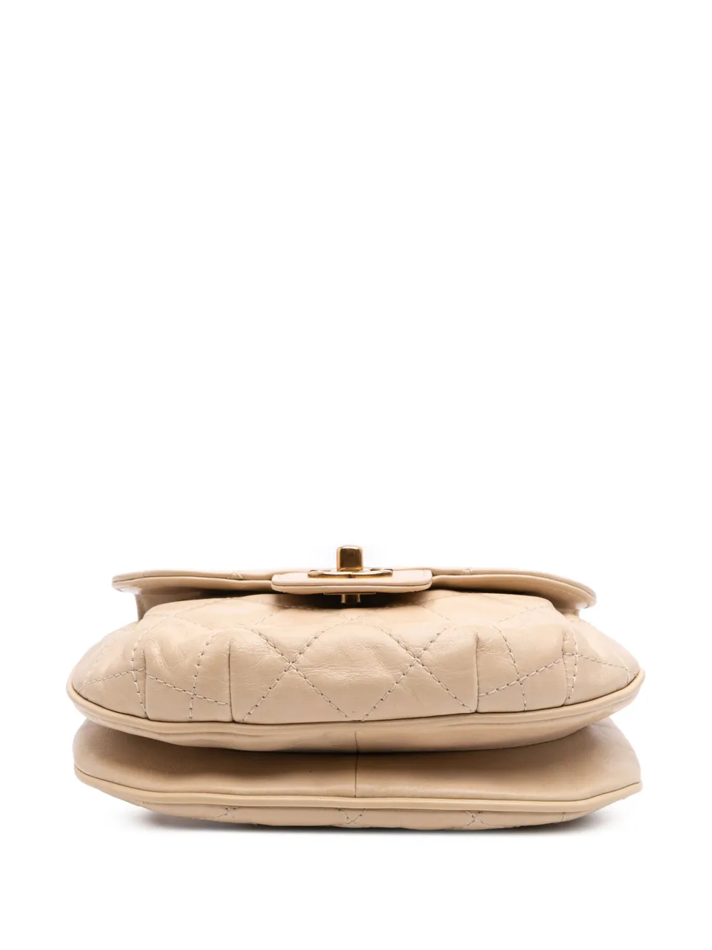 Pre-owned Chanel 2014-2015 Small Aged Calfskin Bubble Cc Flap Shoulder Bag