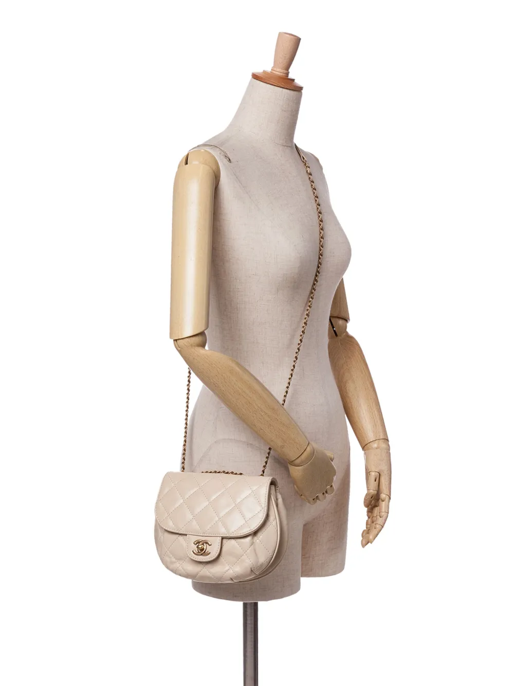 CHANEL Pre-Owned 2014-2015 Small Aged Calfskin Bubble CC Flap shoulder bag | Pre-Owned | Image 2