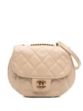 CHANEL Pre-Owned 2014-2015 Small Aged Calfskin Bubble CC Flap shoulder bag - Brown