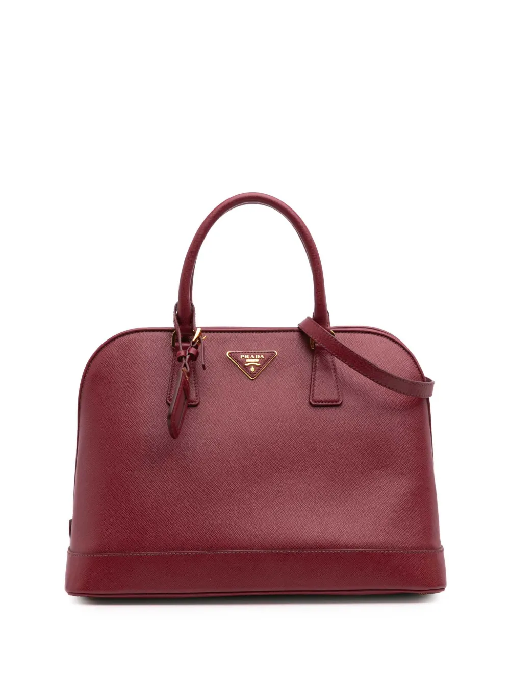 Prada Pre-Owned 2010-2024 Saffiano Lux Promenade satchel - レッド Prada Pre-Owned 2010-2024 Saffiano Lux Promenade satchel - レッド