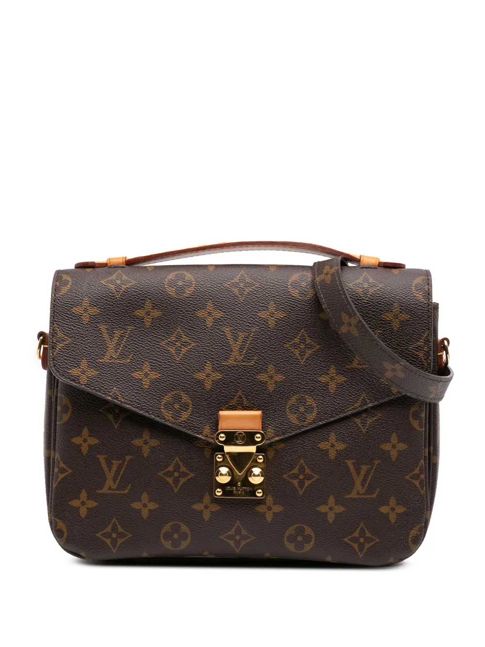 Pre-owned Louis Vuitton 2016 Monogram Pochette Metis Satchel