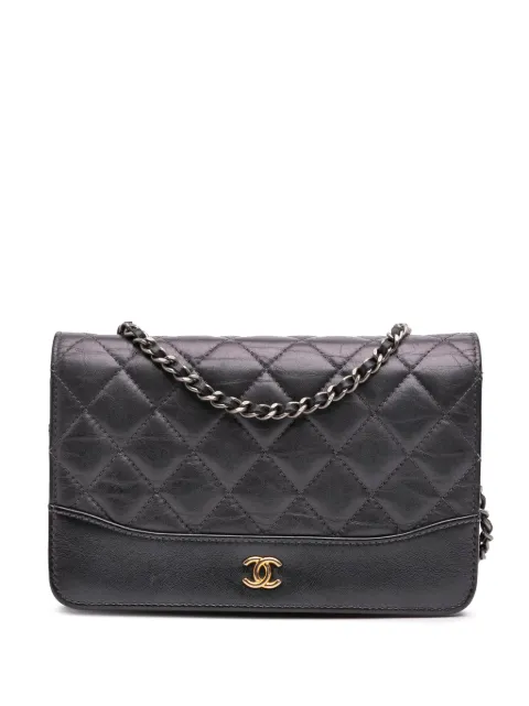 CHANEL Pre-Owned 2019 Quilted Aged Calfskin Gabrielle Wallet On Chain crossbody bag