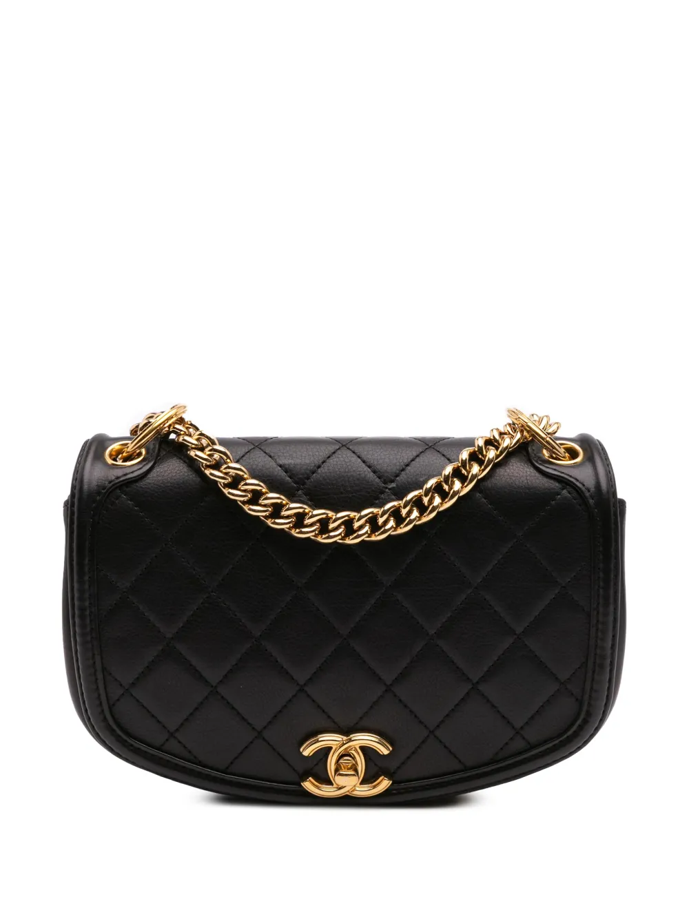 CHANEL Pre-Owned 2019 Small Quilted Calfskin Underline Flap crossbody CHANEL Pre-Owned 2019 Small Quilted Calfskin Underline Flap crossbody