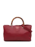Gucci Pre-Owned 2016-2024 Medium Calfskin Bamboo Shopper satchel - Red