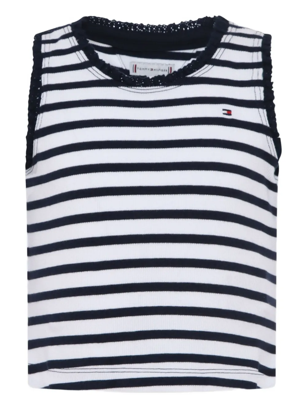 Tommy Hilfiger Junior striped sleeveless top | White | Image 1