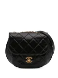 CHANEL Pre-Owned 2014-2015 Small Aged Calfskin Bubble CC Flap shoulder bag - Black