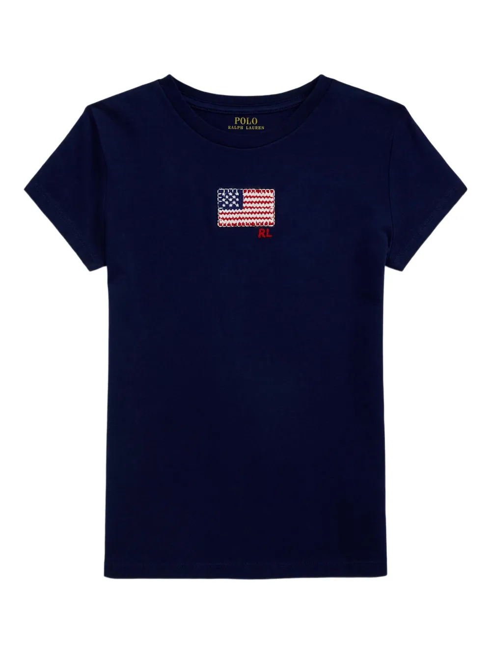 POLO RALPH LAUREN KIDS エンブロイダリー Tシャツ - ブルー POLO RALPH LAUREN KIDS エンブロイダリー Tシャツ - ブルー