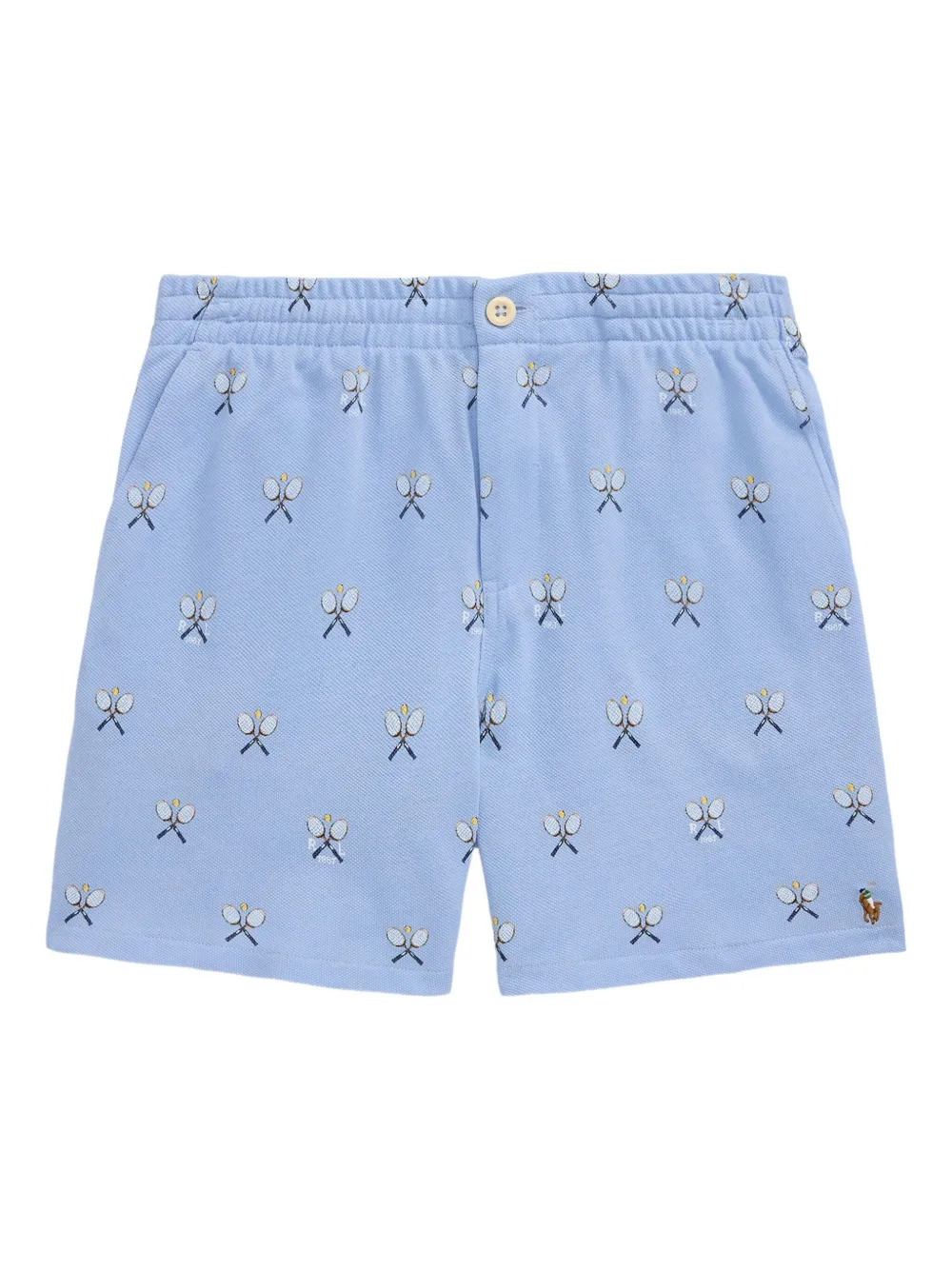 POLO RALPH LAUREN KIDS Shorts met tennis-print Blauw
