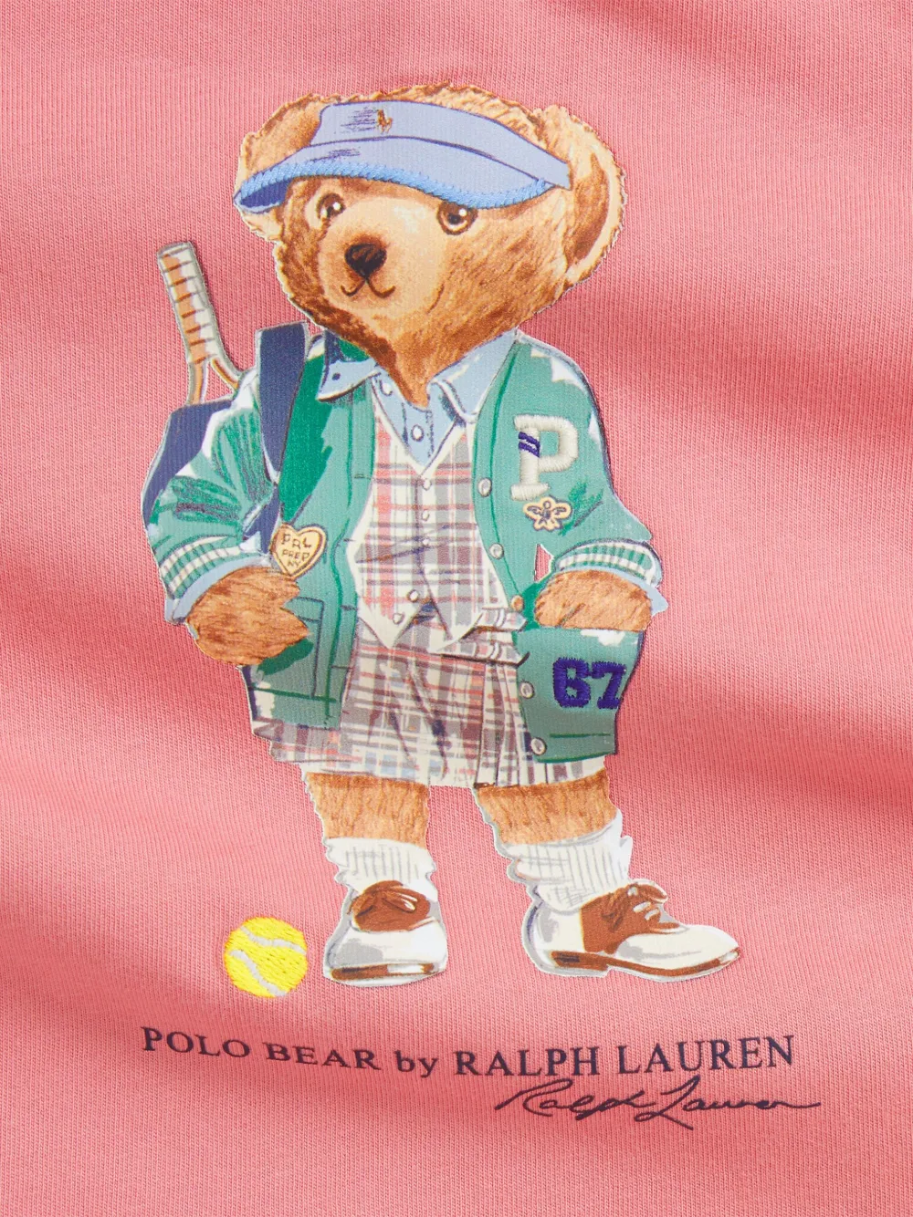 POLO RALPH LAUREN KIDS Jurk met beerprint - Roze