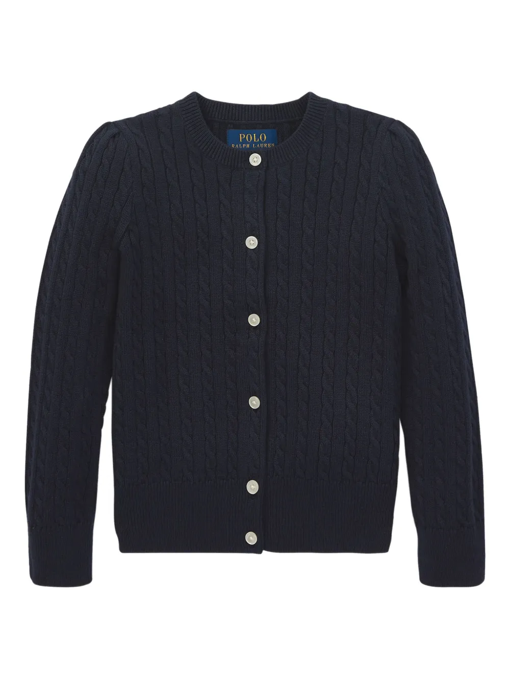 POLO RALPH LAUREN KIDS Kabelgebreid vest Blauw