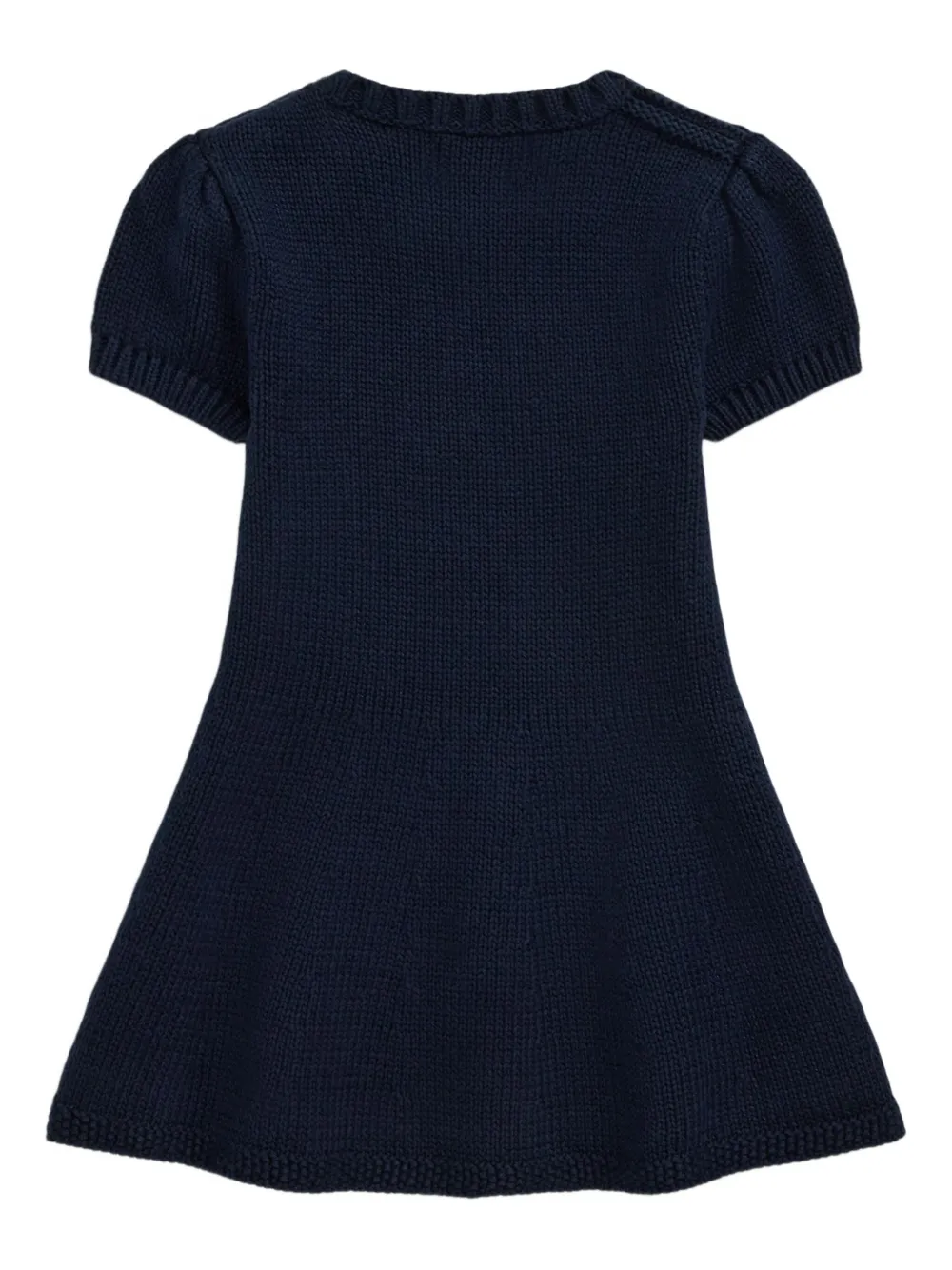 POLO RALPH LAUREN KIDS Jurk met vlag-intarsia - Blauw