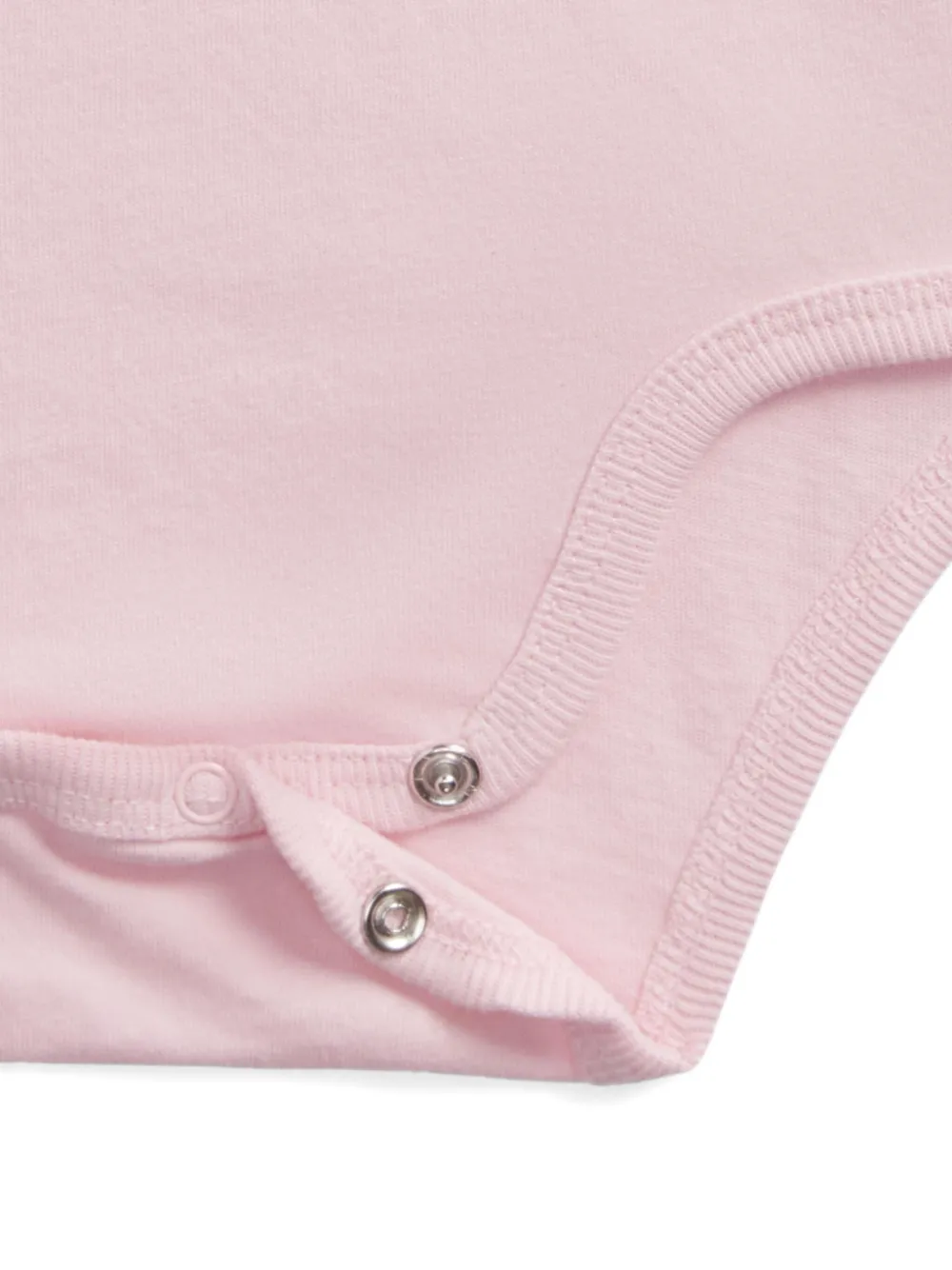 POLO RALPH LAUREN KIDS Body met drukknoop en lange mouwen Roze