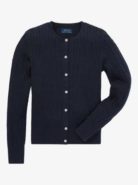 POLO RALPH LAUREN KIDS cárdigan en tejido de ochos