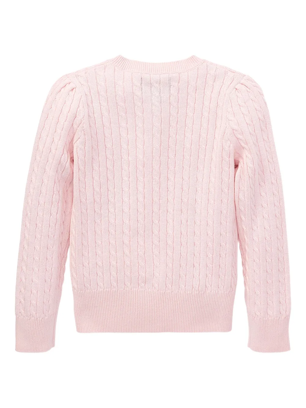 POLO RALPH LAUREN KIDS Kabelgebreid vest Roze