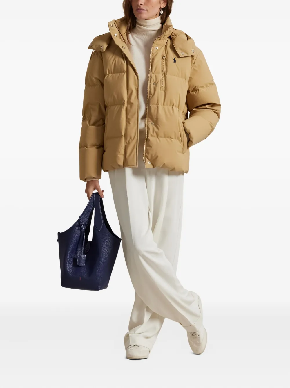 Polo Ralph Lauren Gewatteerd donsjack Beige