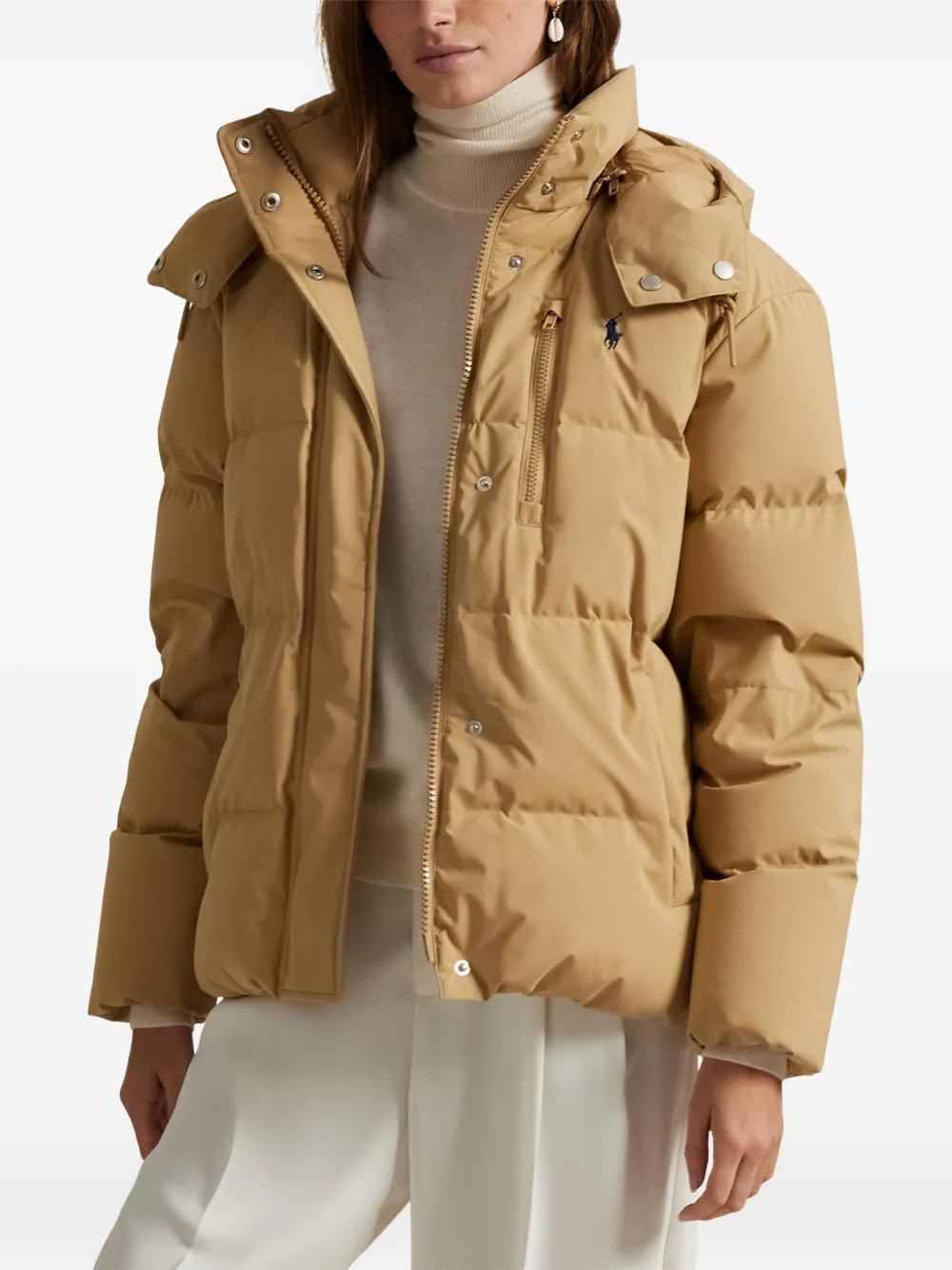 Polo Ralph Lauren Gewatteerd donsjack Beige