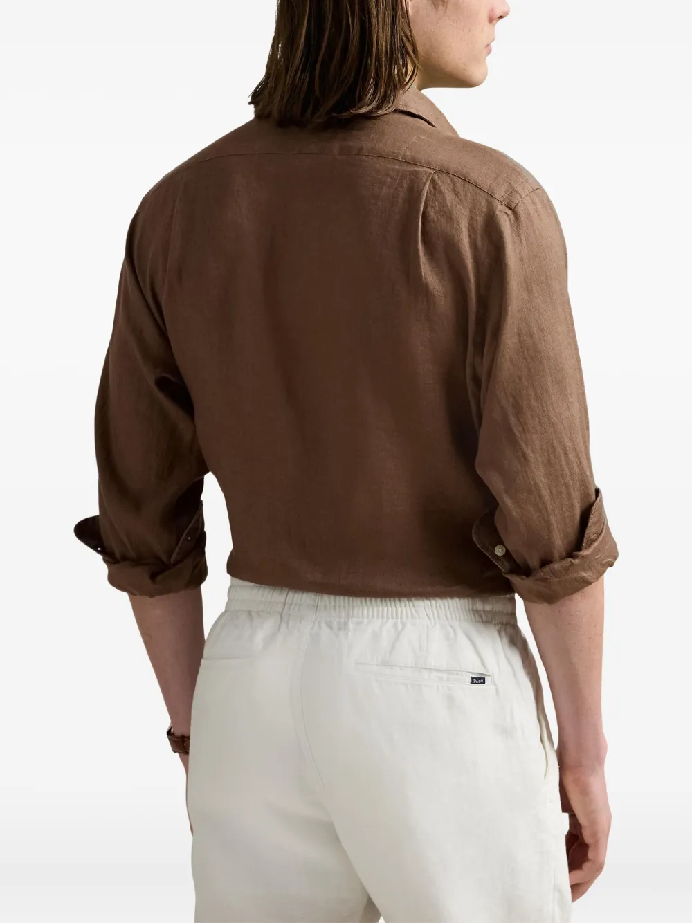 Polo Ralph Lauren Linnen overhemd Bruin