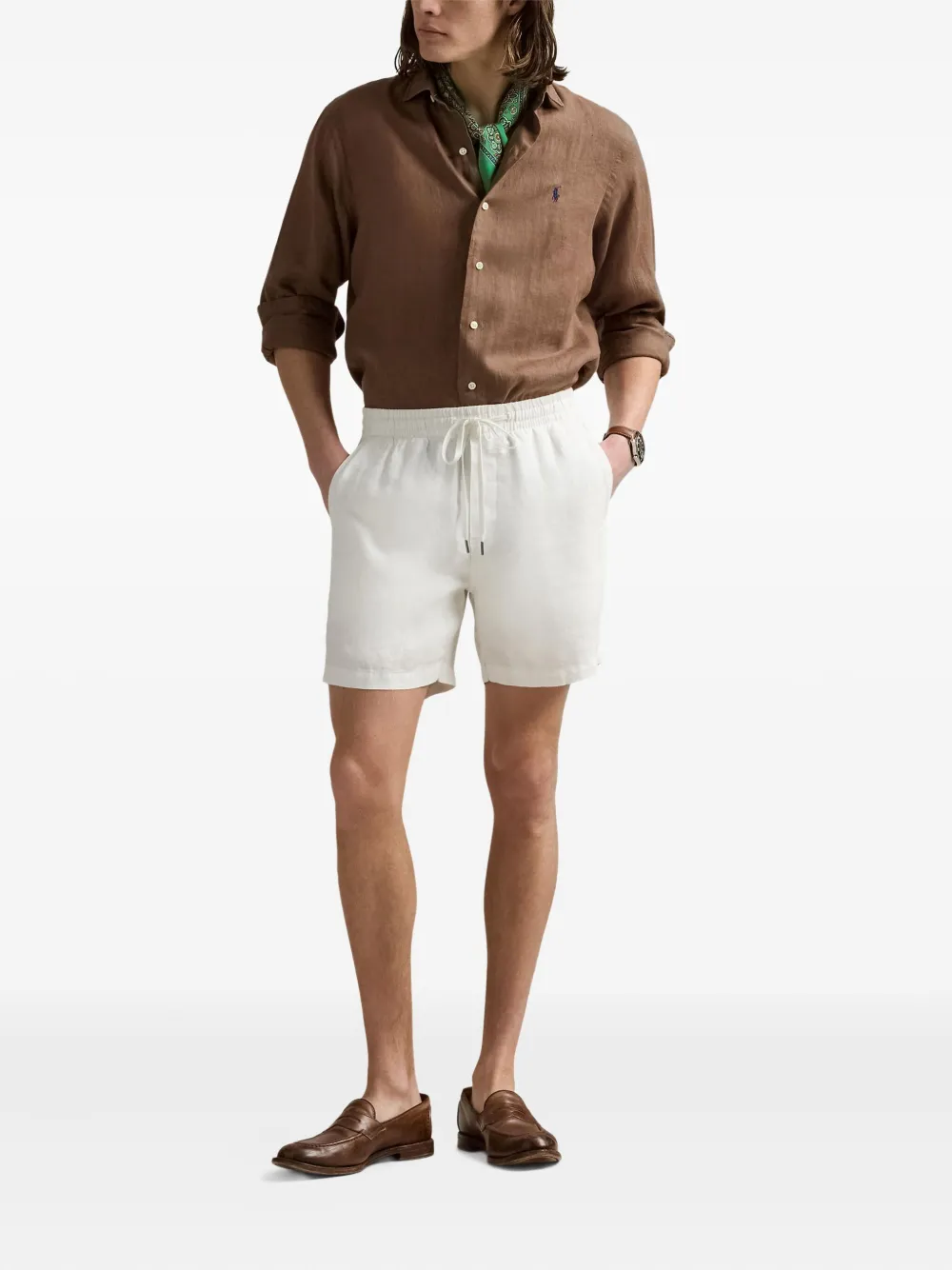 Polo Ralph Lauren Linnen overhemd - Bruin