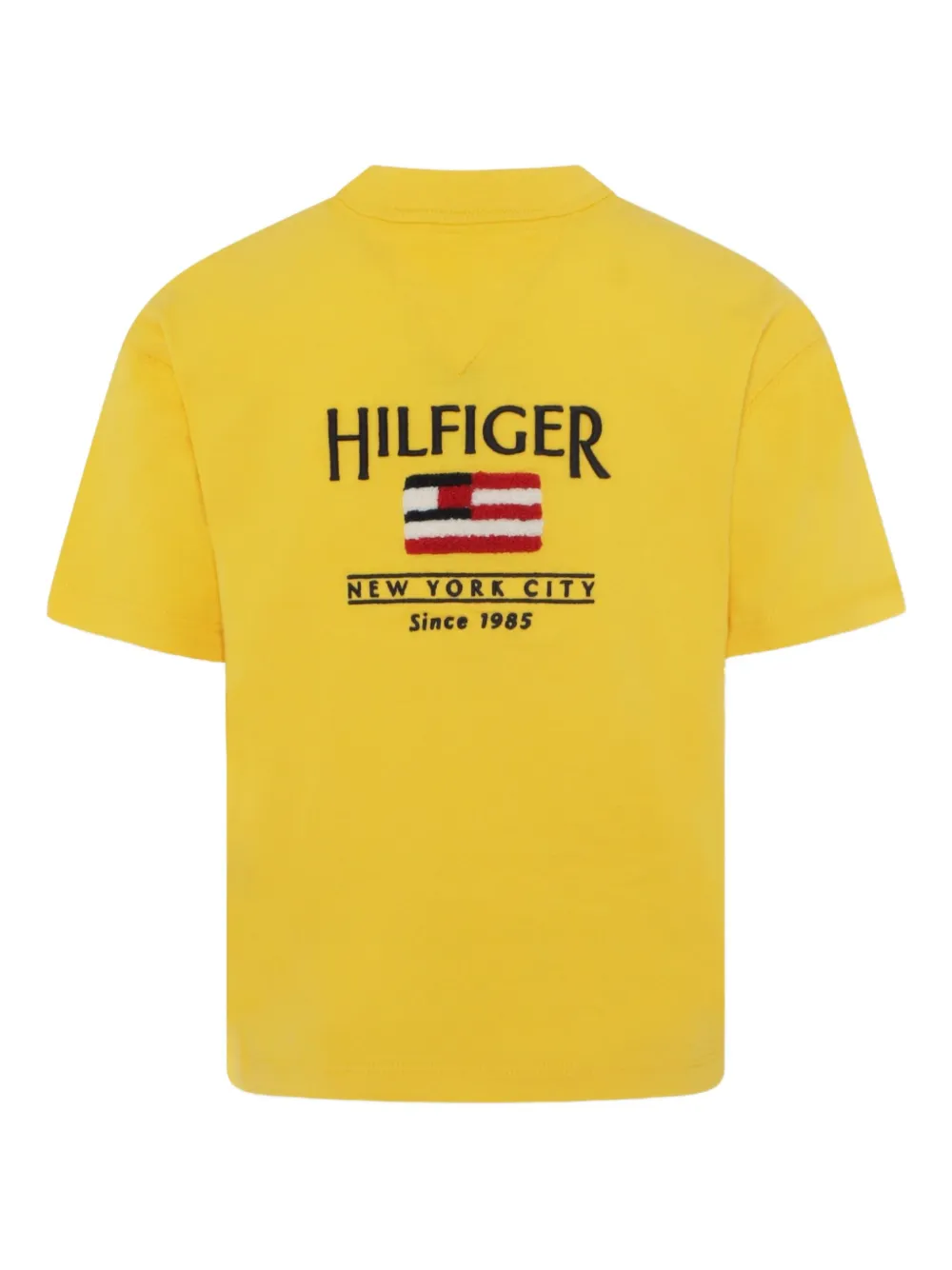 Tommy Hilfiger Junior T-shirt met geborduurd logo Geel
