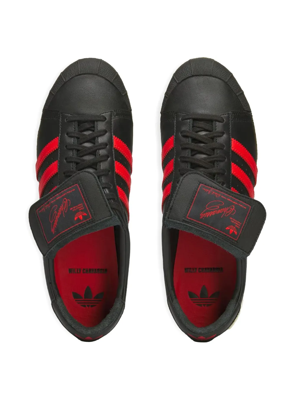 adidas x Willy Chavarria Jabbar Low "Black Red" sneakers