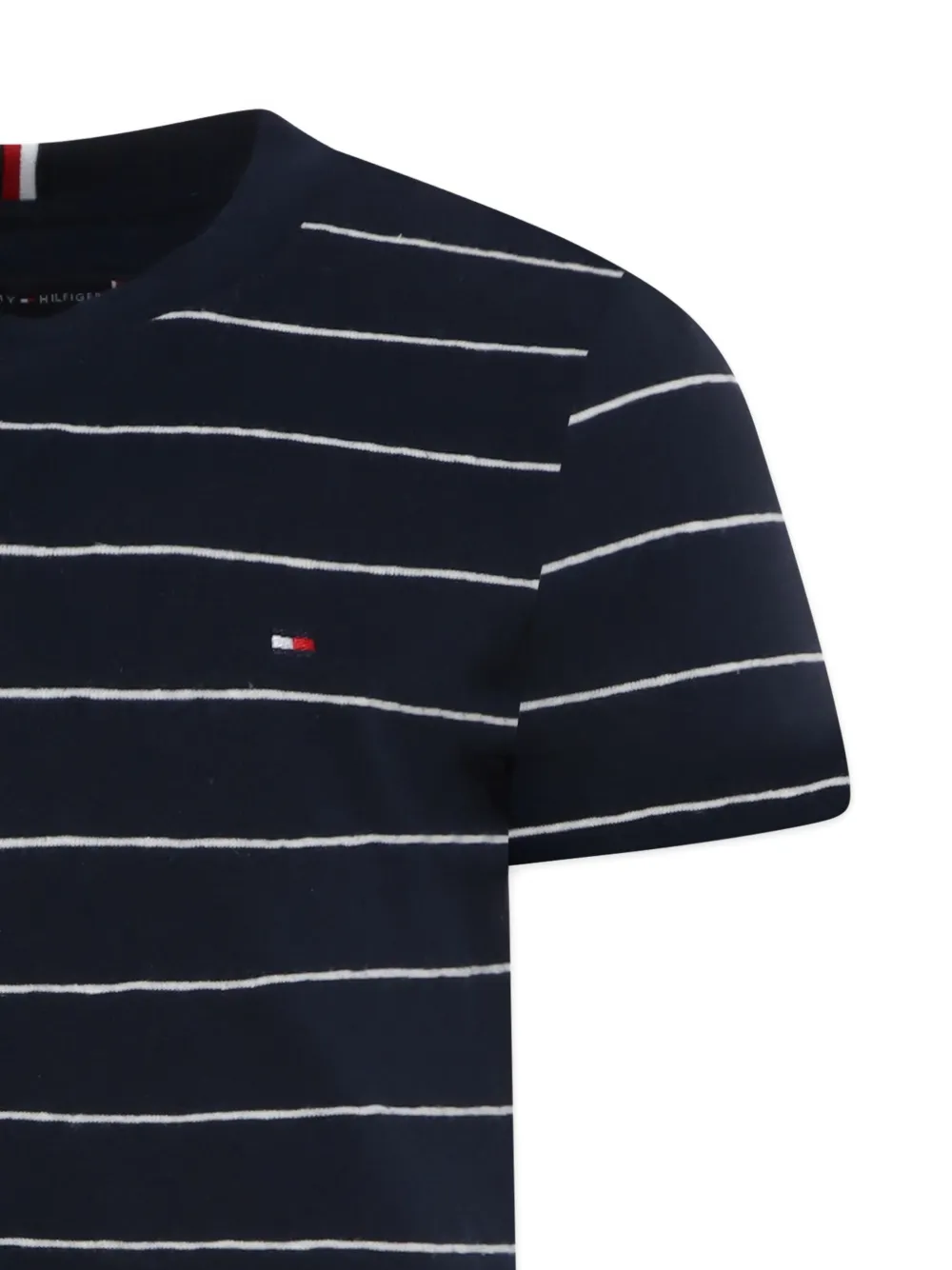 Tommy Hilfiger Junior Gestreept T-shirt Blauw