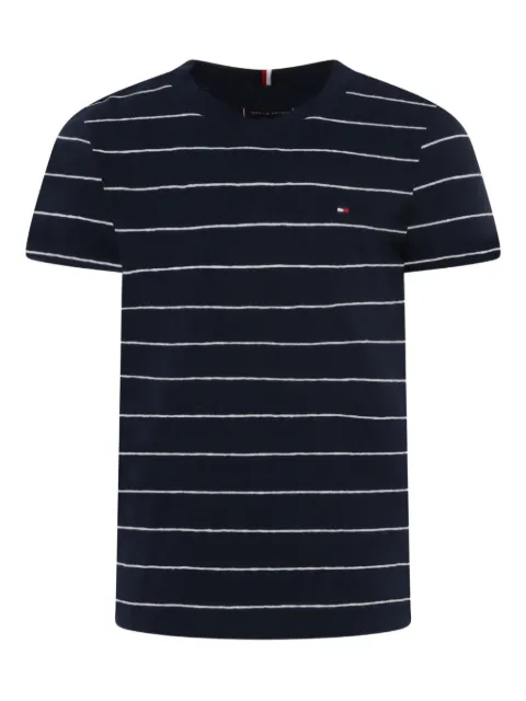 Tommy Hilfiger Junior playera manga corta con rayas estampadas