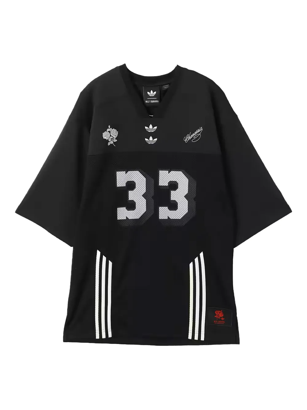 adidas x Willy Chavarria jersey T-shirt - ブラック adidas x Willy Chavarria jersey T-shirt - ブラック