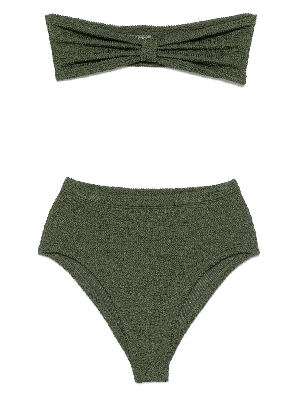 Hunza G bikini con estilo bandeau | verde | Image 1
