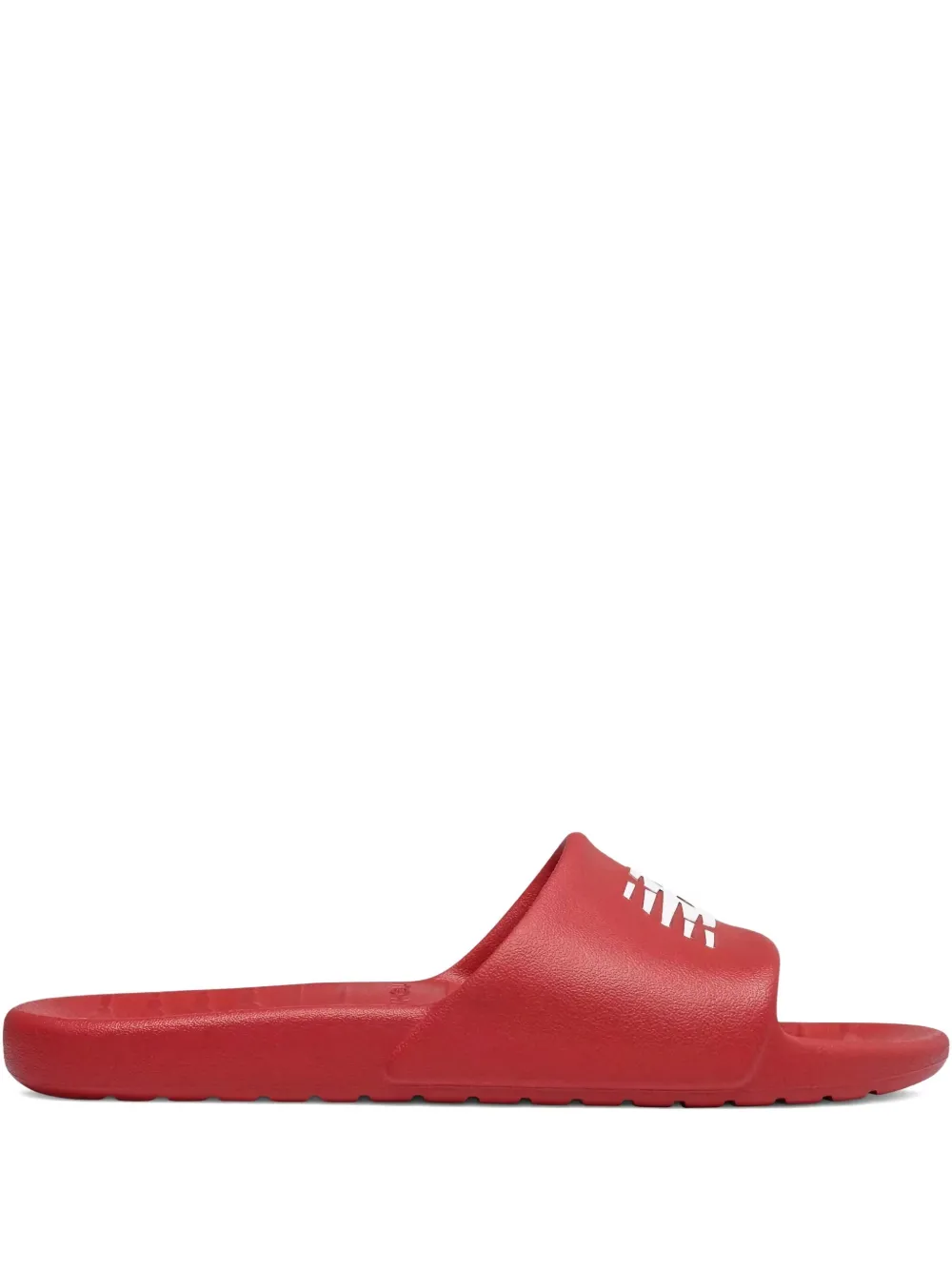 New Balance logo-embossed slides | Red | Image 1