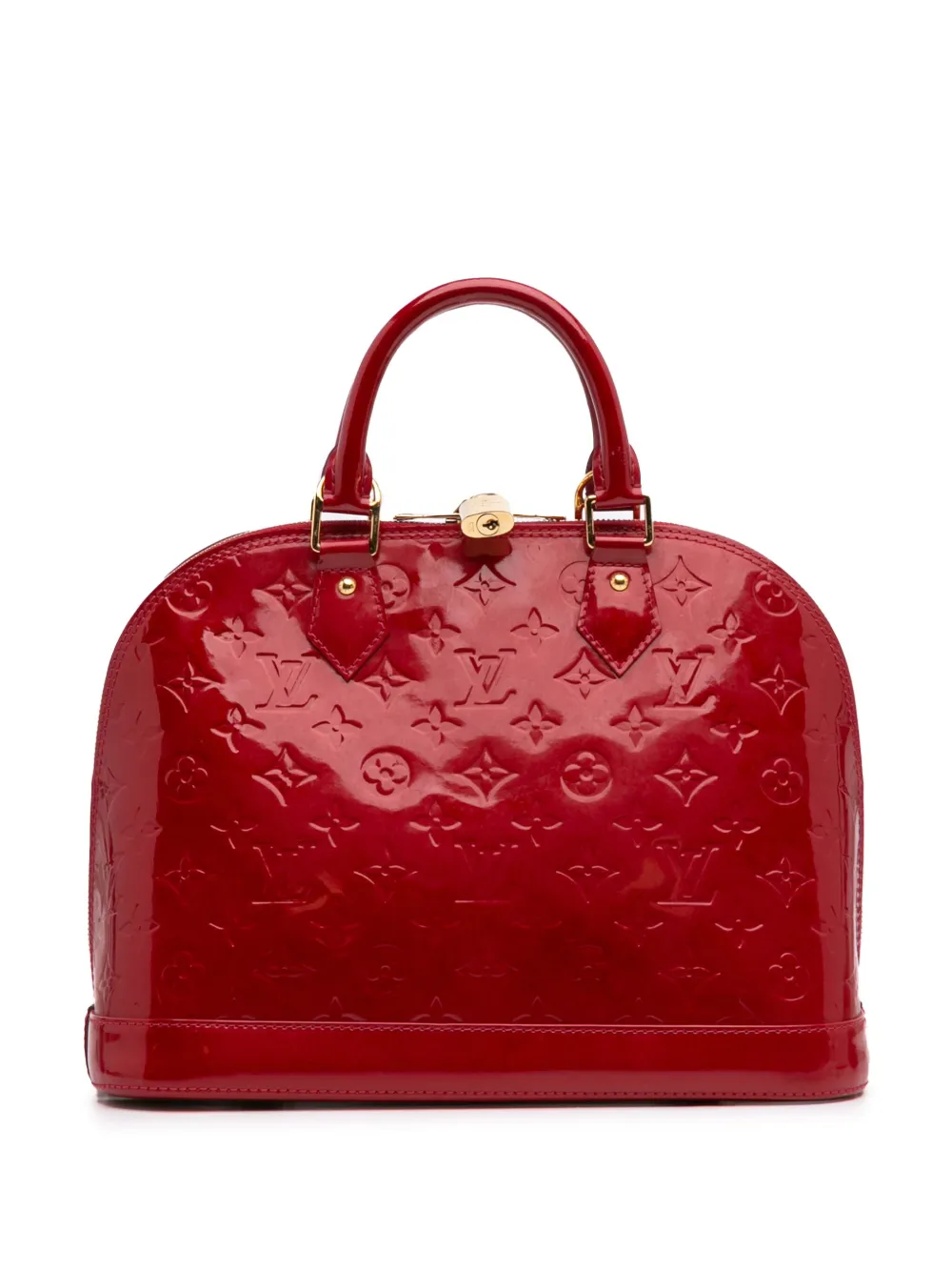Pre-owned Louis Vuitton 2013 Monogram Vernis Alma Pm Handbag