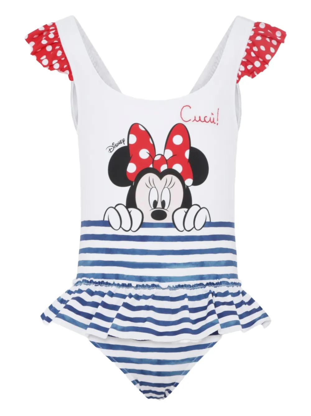 MC2 Saint Barth Kids Minnie-print swimsuit | White | Image 1