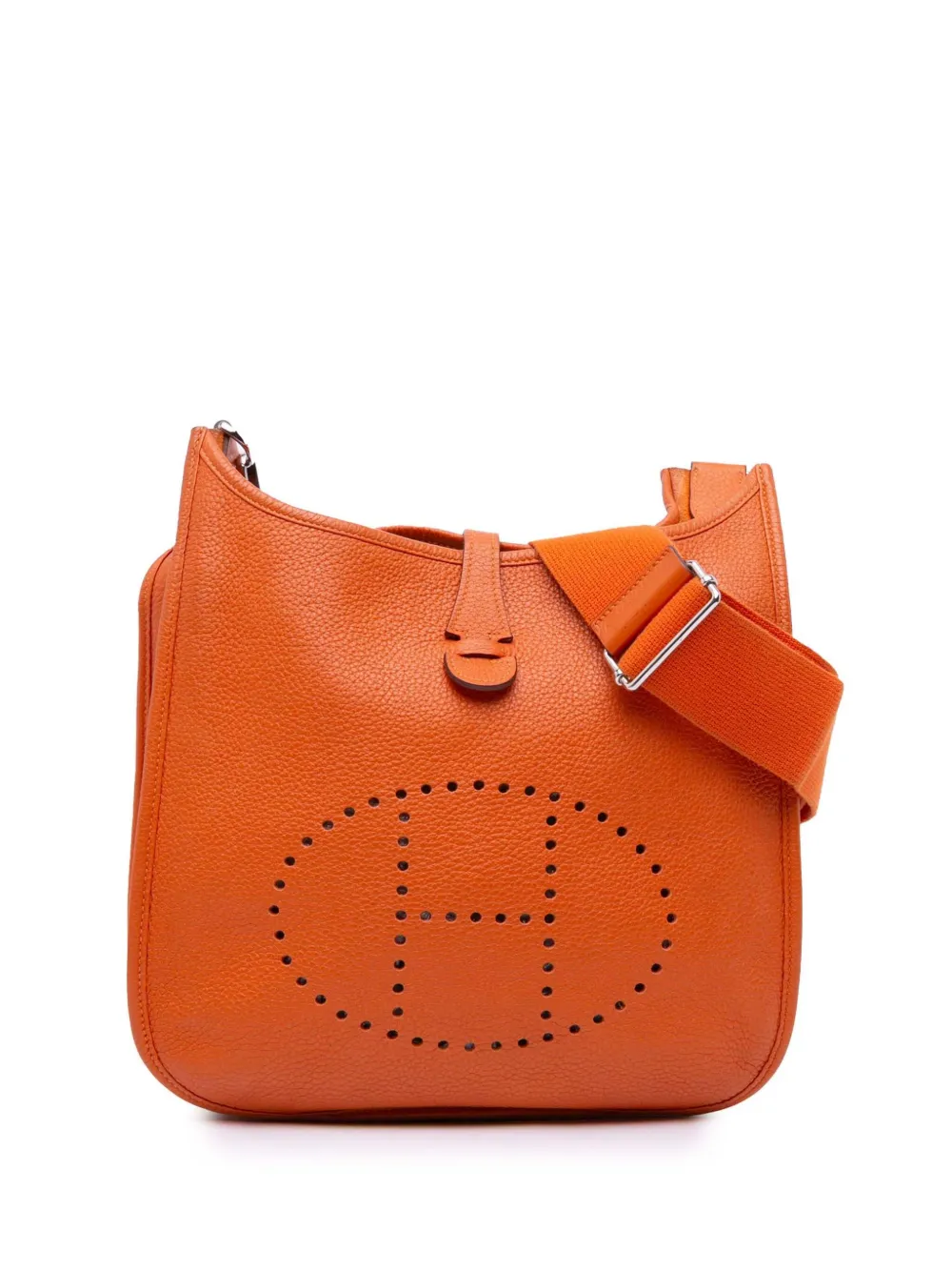 Hermès Pre-Owned 2012 Clemence Evelyne III PM crossbody bag - オレンジ Hermès Pre-Owned 2012 Clemence Evelyne III PM crossbody bag - オレンジ