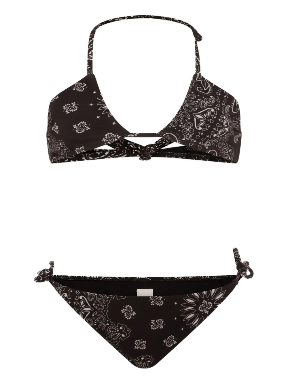 MC2 Saint Barth Kids bandana-print bikini | Black | Image 1