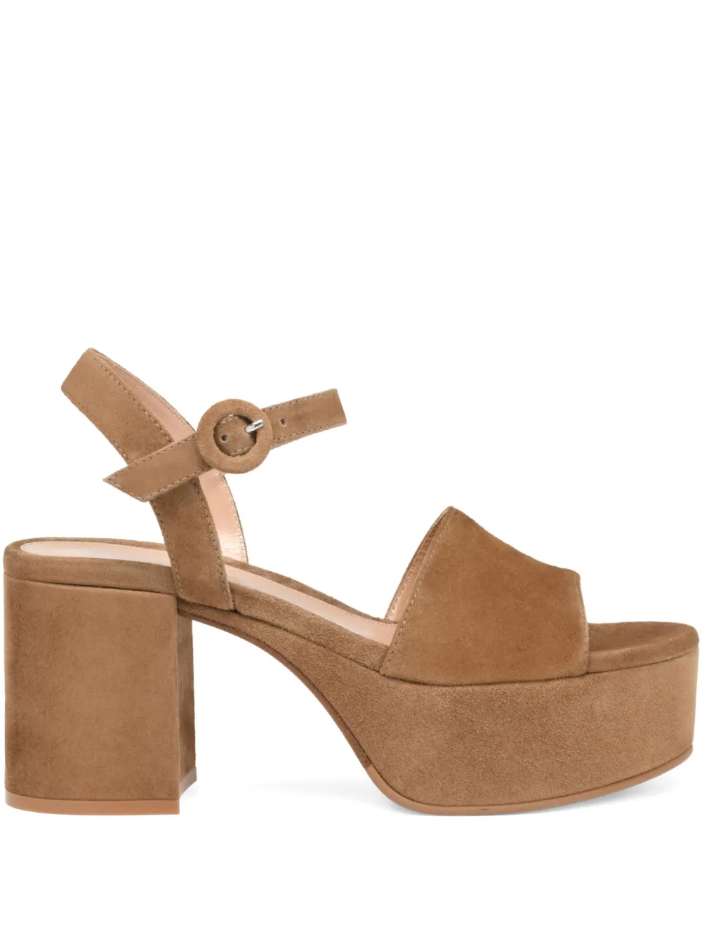 Gianvito Rossi 35mm Carol sandals Neutrals