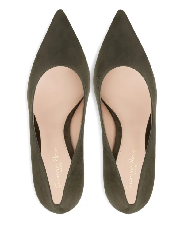 Gianvito Rossi 85mm Gianvito Suede Pumps | Green | FARFETCH display picture 2