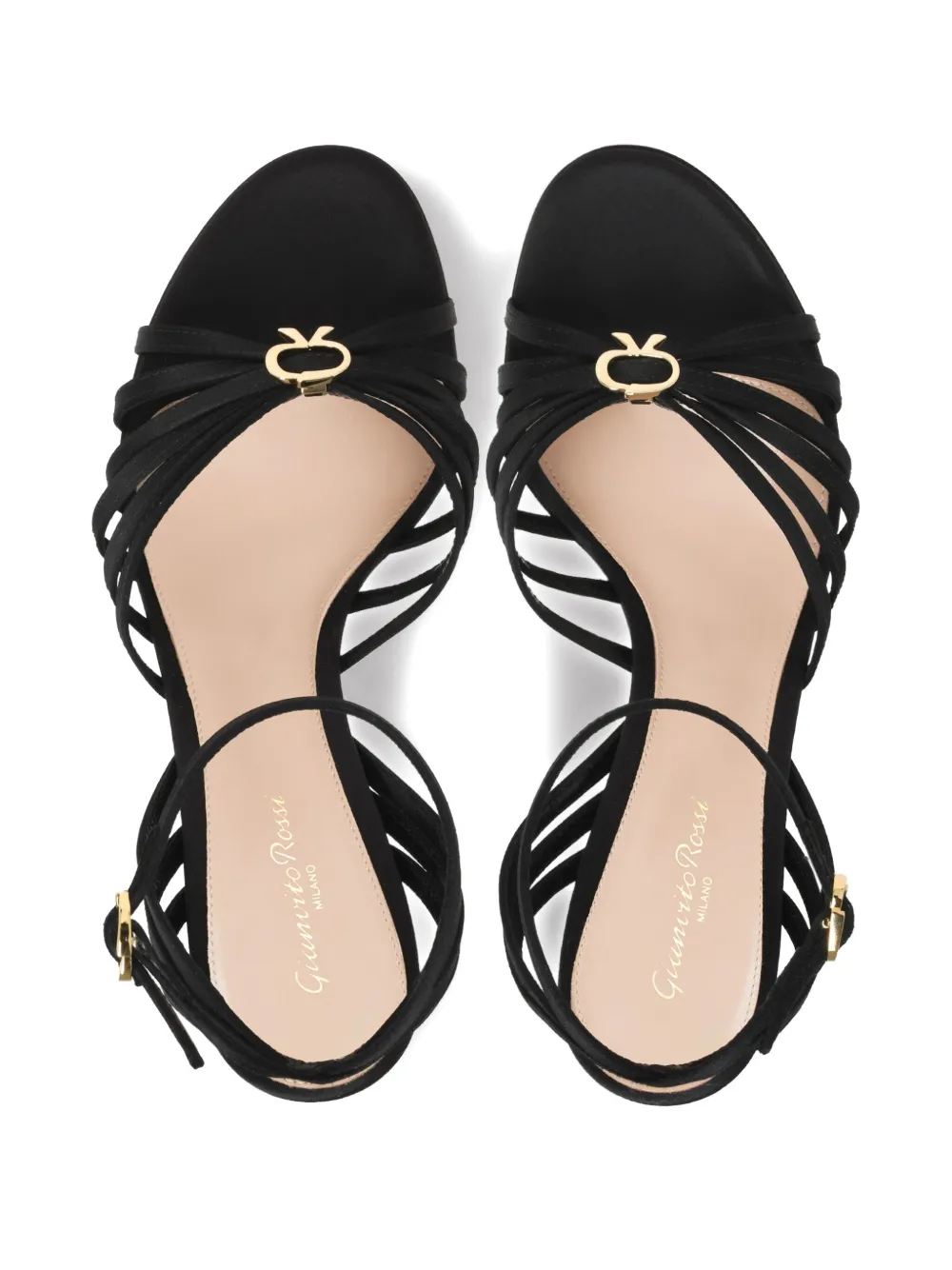Gianvito Rossi Crepe Ankle-strap Platform Sandals