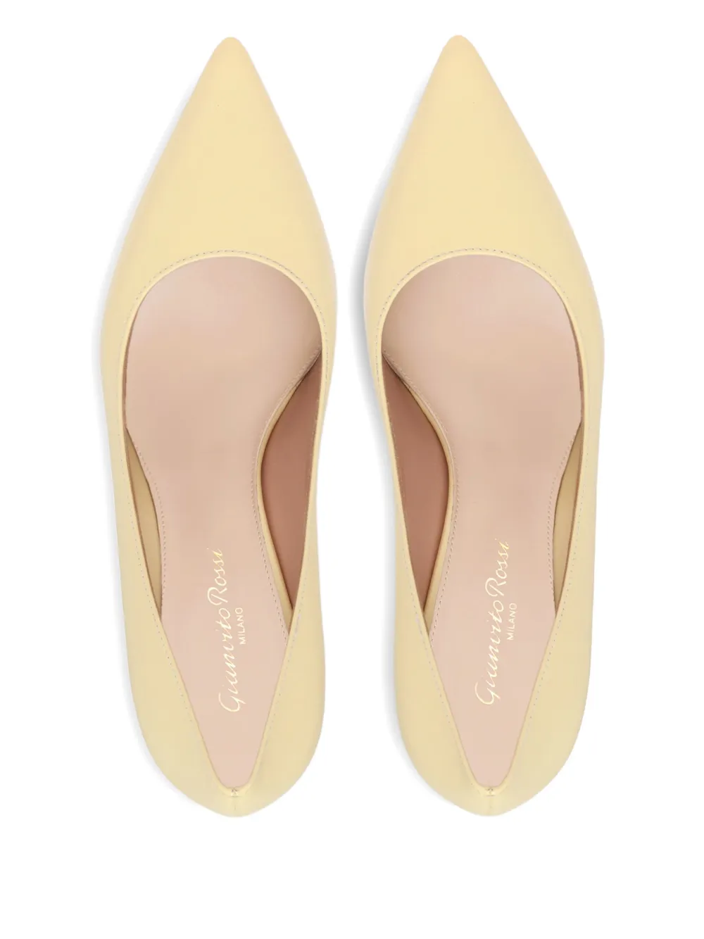 Gianvito Rossi 85mm leather pumps Neutrals