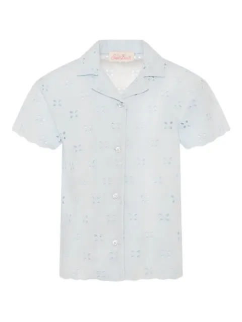 MC2 Saint Barth Kids broderie anglaise shirt