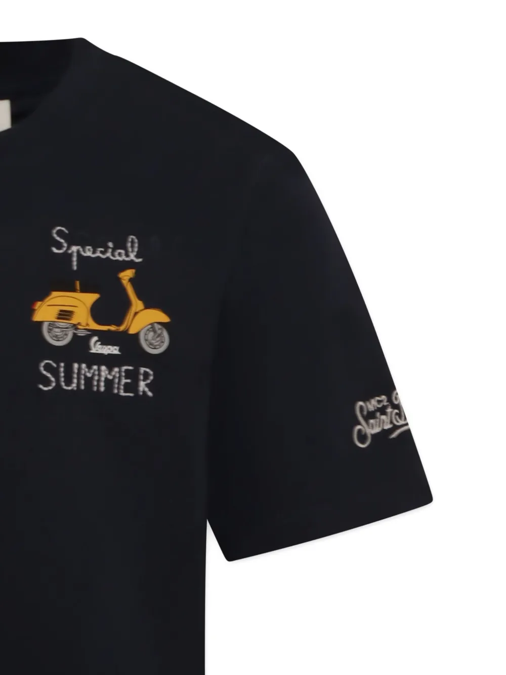 MC2 Saint Barth Kids Jersey T-shirt Blauw