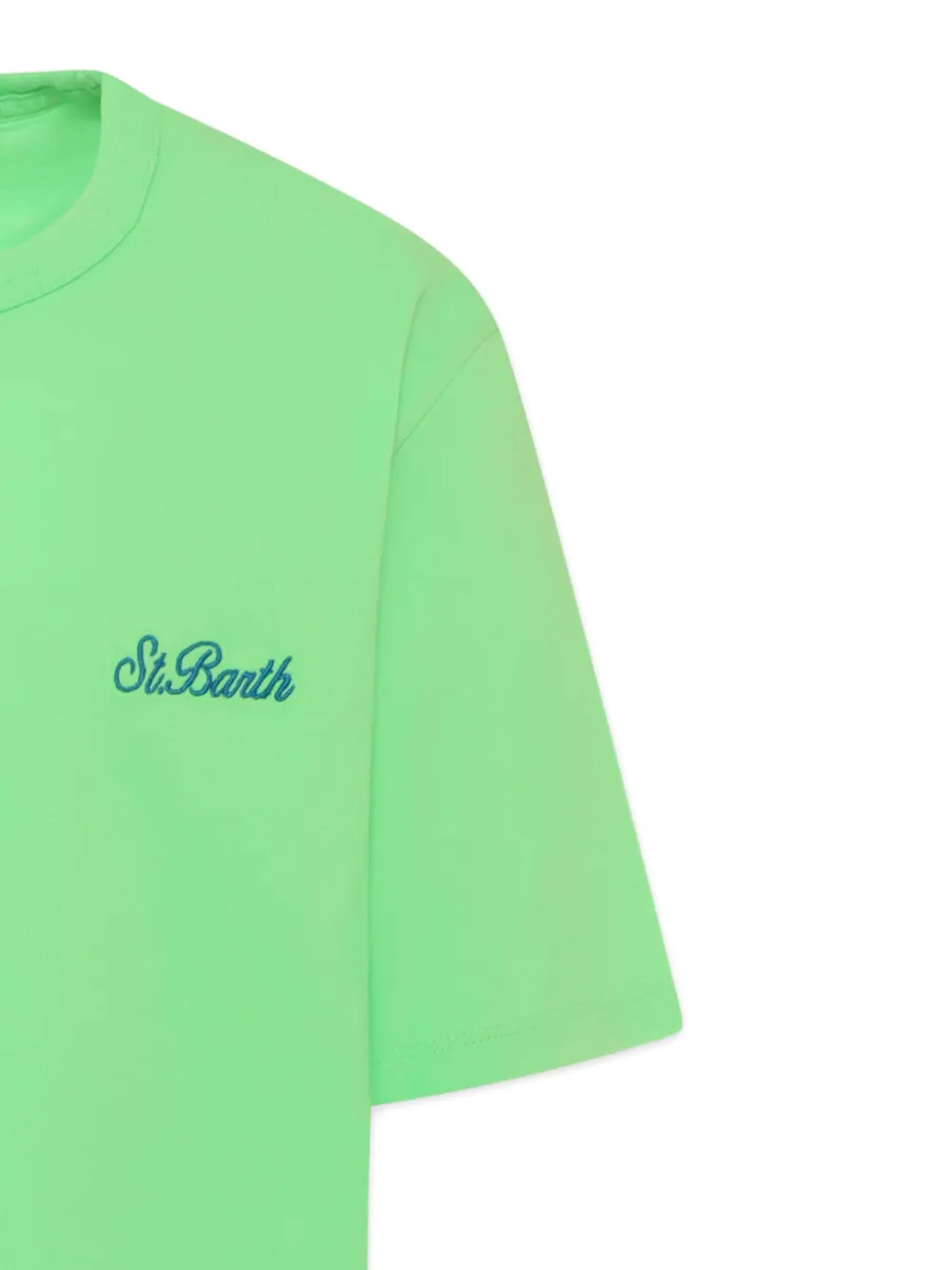 MC2 Saint Barth Kids T-shirt met geborduurd logo Groen