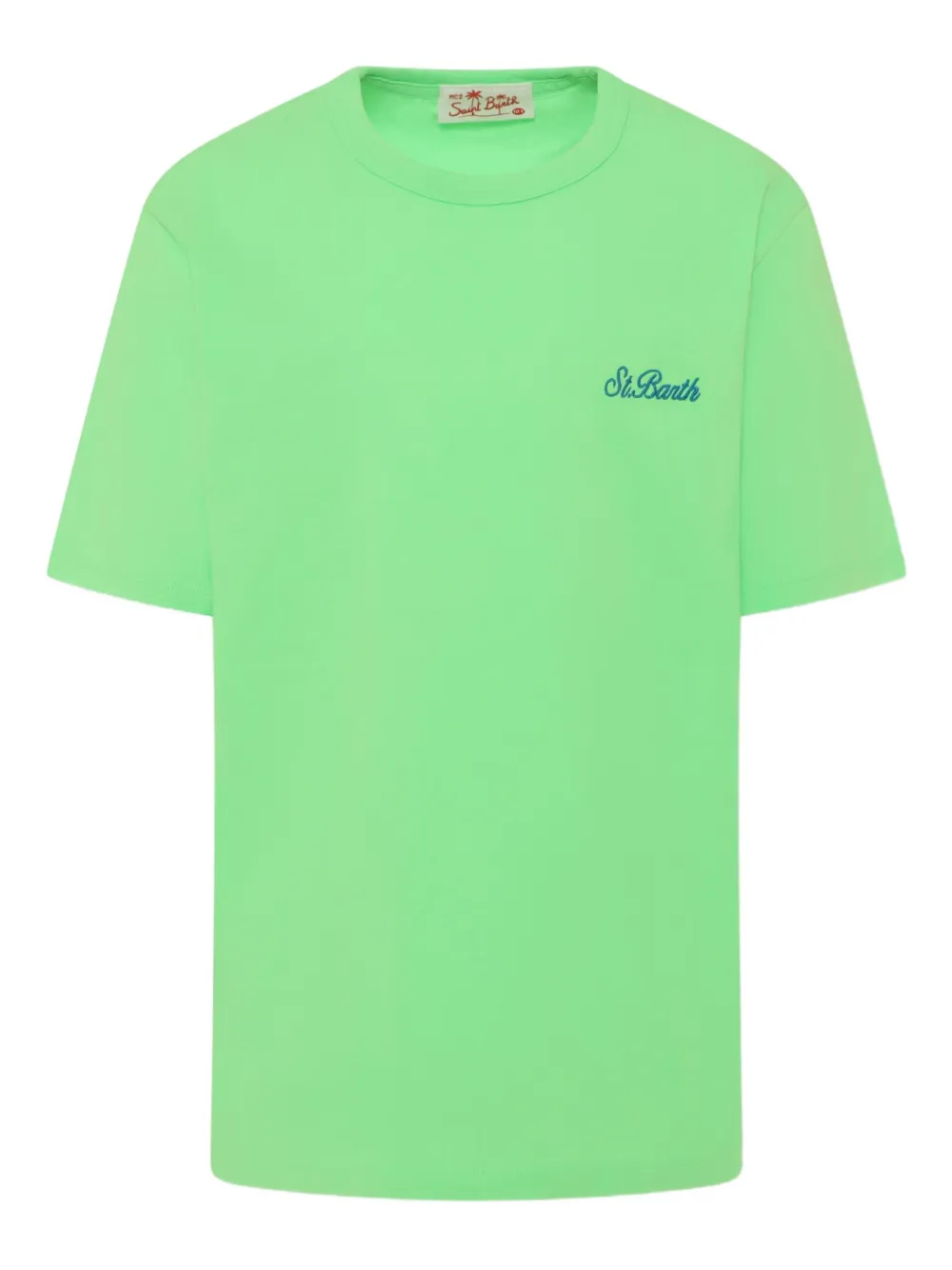 MC2 Saint Barth Kids logo-embroidered T-shirt | Green | Image 1