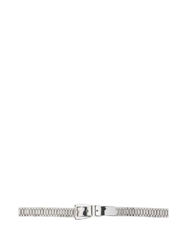 Brandon Maxwell Celeste Watch Metallic Belt in Silver