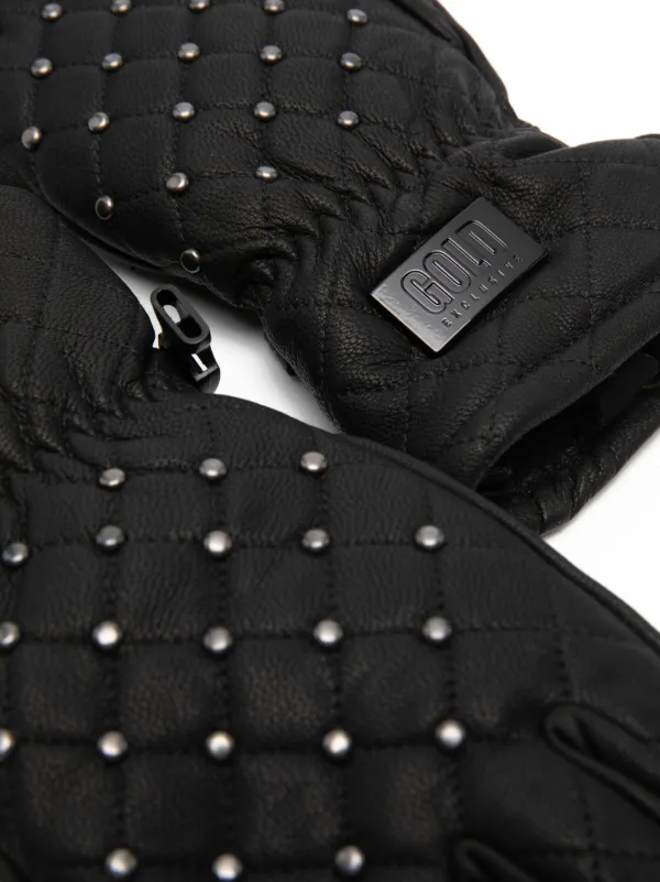 Goldbergh Gesteppte Handschuhe | Schwarz | FARFETCH DE