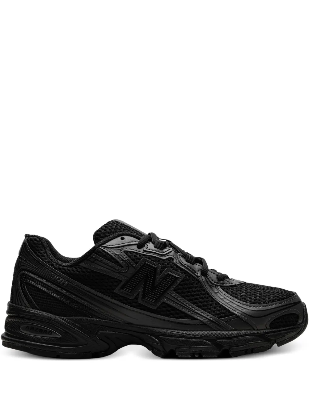 New Balance 740 "Triple Black" sneakers Zwart